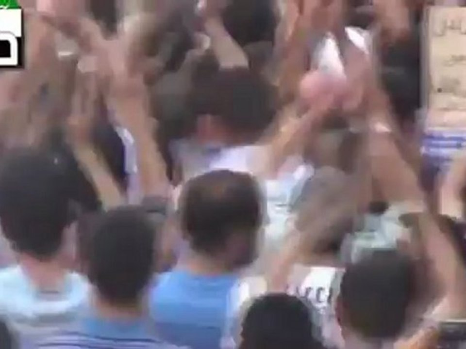Syria فري برس  ريف دمشق حرستا الصمود _مظاهرة جمعة درعا لا تحزني غن الله معنا  24-8-2012 ج3