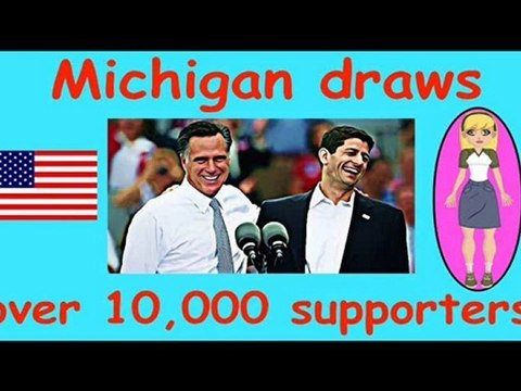 Mitt Romney Paul Ryan speech Commerce Michigan