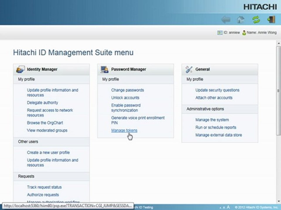 RSA SecurID Self-Service Token Support with Hitachi ID Password Manager