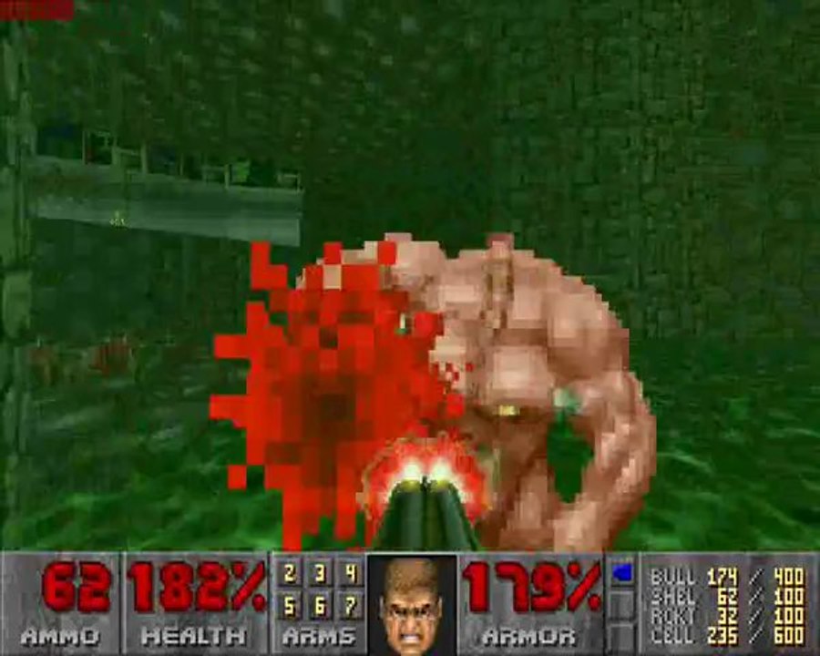 DOOM2 Walkthrough:Action dans la fosse et massacre dans la station
