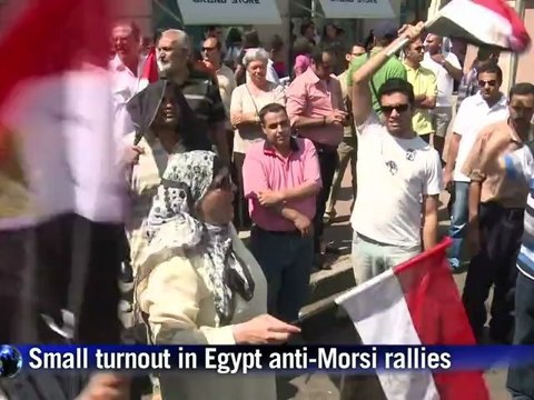 Small turn out in Egypt anti-Morsi rallies