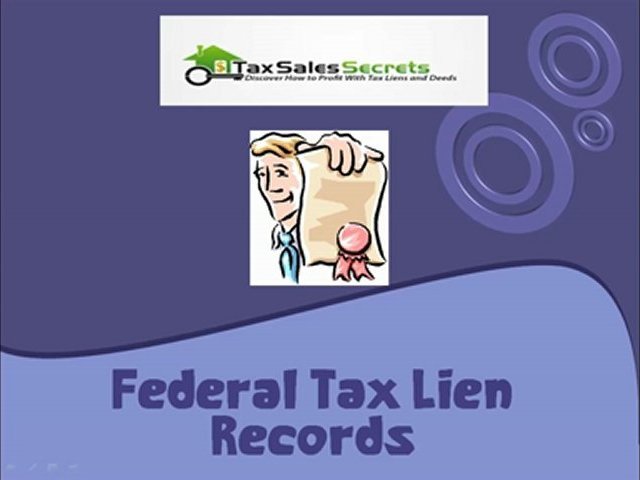 Federal Tax Lien Records