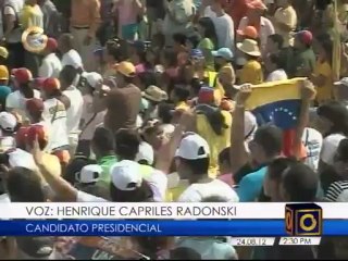 Así fue el recorrido del candidato presidencial Henrique Capriles por Nueva Esparta