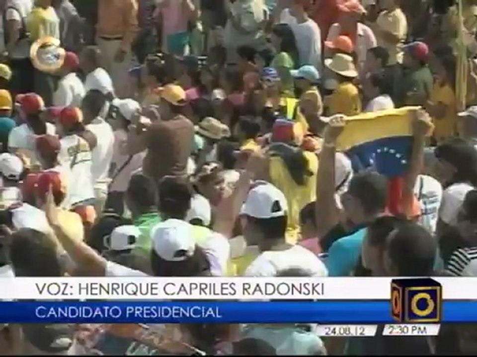 Así fue el recorrido del candidato presidencial Henrique Capriles por Nueva Esparta