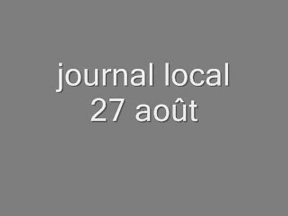 journal 27 aout