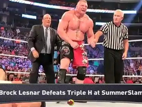 WWE SummerSlam: Lesnar Defeats Triple H