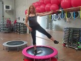 Monya fitness mezzo squat sul trampolino elastico palestra ALBESE FITNESS CENTER