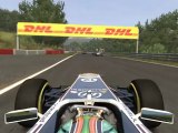 F1 2011 - GP de Belgique - Kier vs Pérez & Glock en onboard