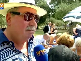 Les sympathisants de Nicolas Sarkozy lui rendent hommage à Nice