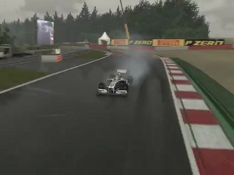 F1 2011 - GP de Belgique - Kier vs Buemi