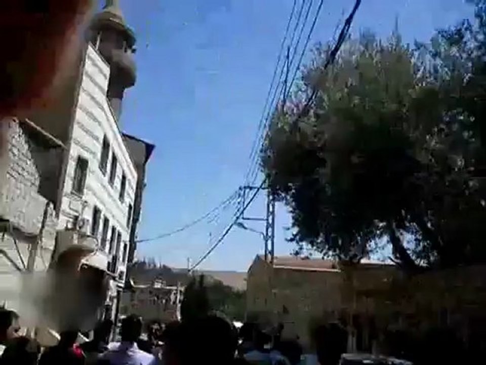 Syria فري برس  ريق دمشق  الهامة مظاهرة جمعة لا تحزني درعا إن الله معنا   24-8-2012