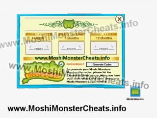 Membership Codes for Moshi Monsters !