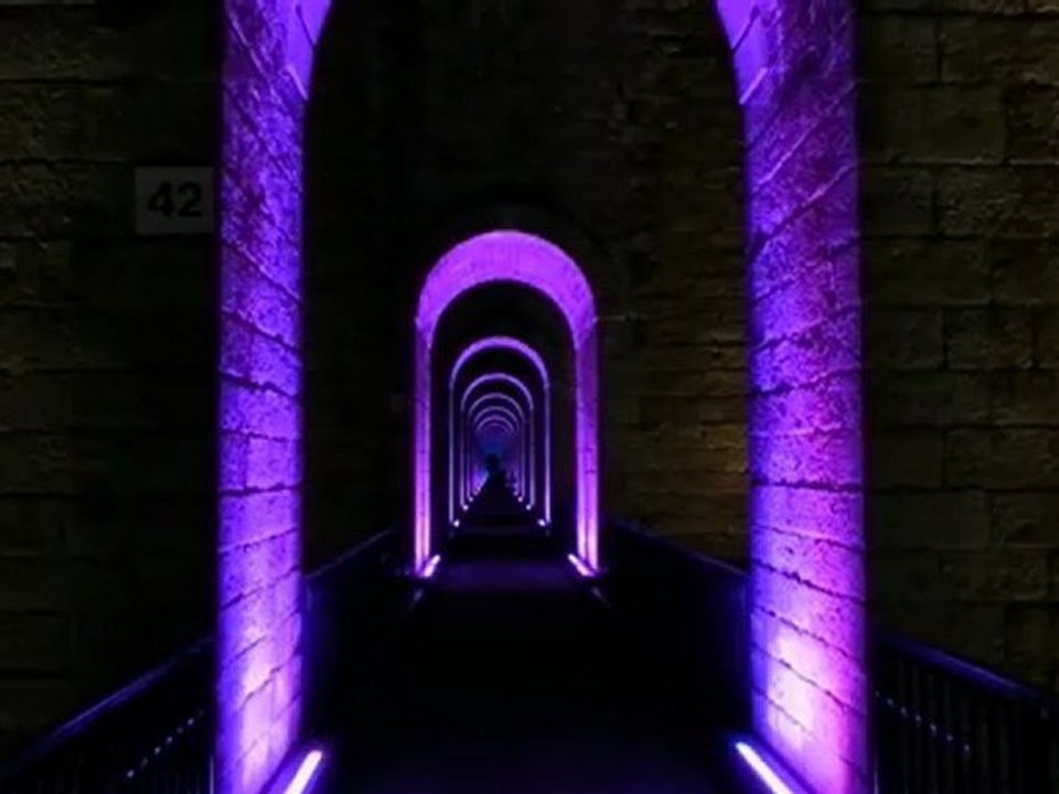 CHAUMONT LE VIADUC ILLUMINE DE NUIT