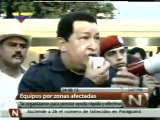 (VÍDEO) Recorrido de Chávez por zonas afectadas en Sucre