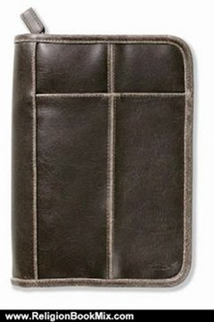 Religion Book Review: Bible Cover: Distressed Leather-Look Brown with Stitching Accent Med by Zondervan