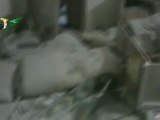 Syria فري برس  حماة المحتلة  كفرزيتا أثار القصف الصاروخي على المنازل 25 8 2012