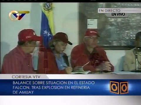 Asciende a 39 cifra de fallecidos por explosión en refinería Amuay