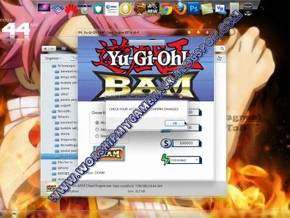 Yu-Gi-Oh BAM Cheat Engine and Hack _ FREE Download September 2012 Update