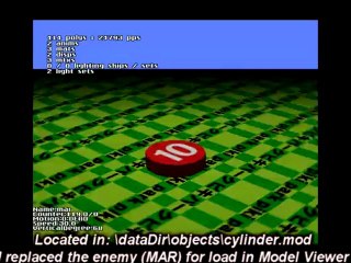 Pikmin, Early Pelet Model: cylinder.mod