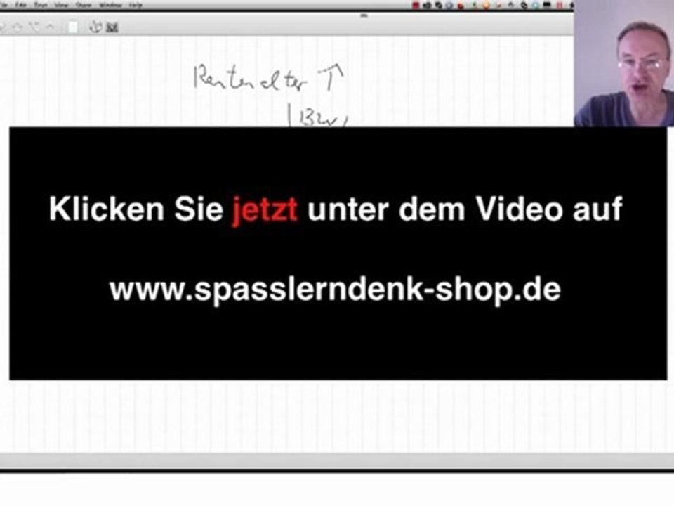 Rentenalter erhöhen, Teil 2 BWL