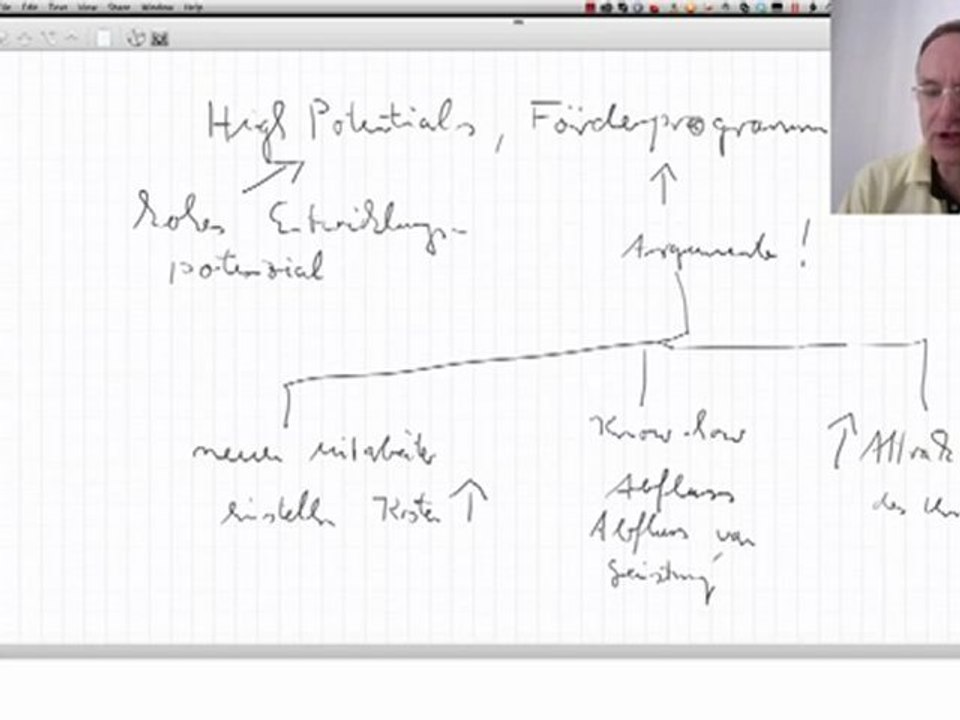 High Potenzials, Förderprogramm, Argumente
