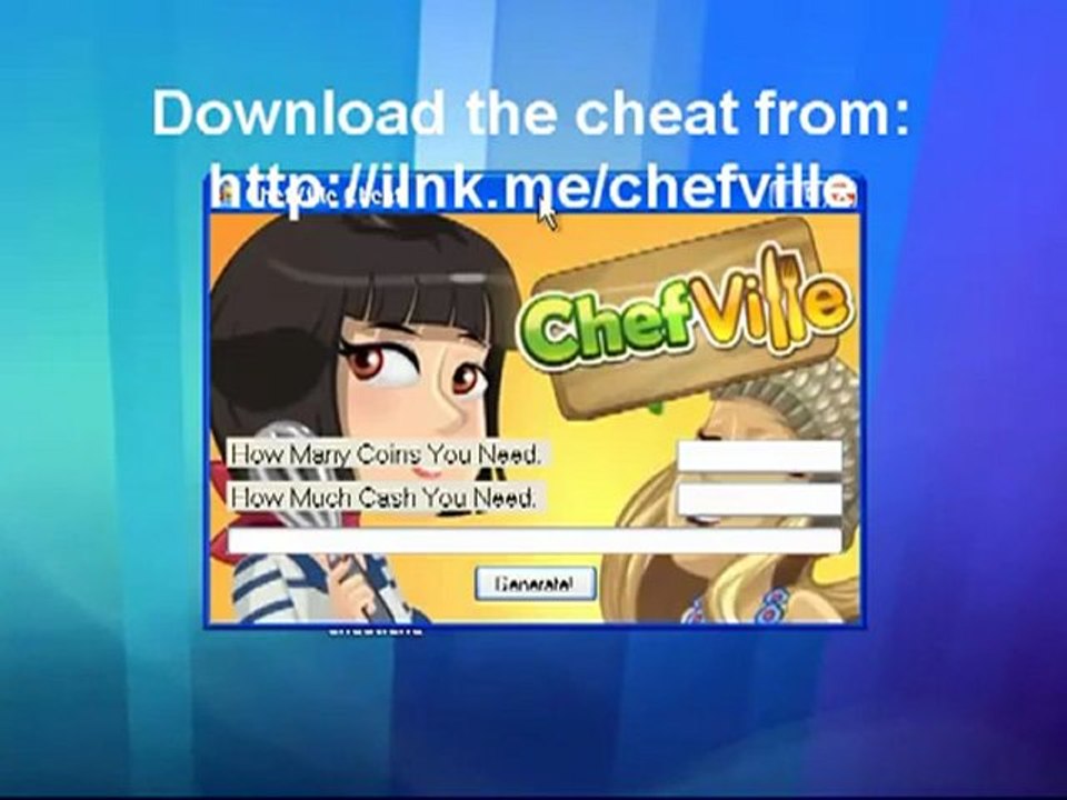 ChefVille CHEAT - Chefville Hack For Coins and Cash + FREE Download + September 2012 Update
