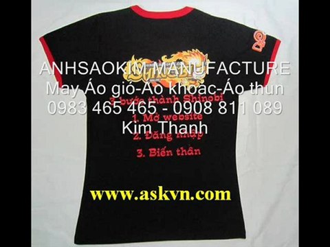 CTy sản xuất áo thun,may áo gió giá rẻ