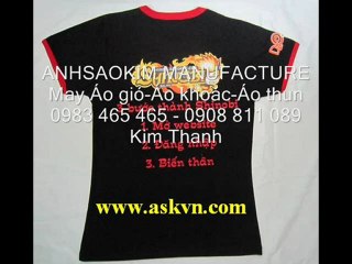 CTy sản xuất áo thun,may áo gió giá rẻ