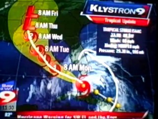 Hurricane Isaac: Sun 8/26/12 11:30 AM EDT