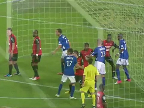 But Sylvain MARCHAL (75ème) - Stade Rennais FC - SC Bastia (3-2) - saison 2012/2013
