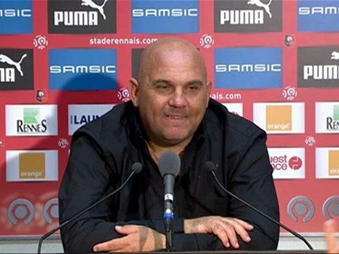 Conférence de presse Stade Rennais FC - SC Bastia : Frédéric ANTONETTI (SRFC) - Frédéric HANTZ (SCB) - saison 2012/2013