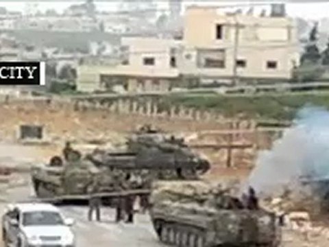 Syria فري برس درعا اقتحام مدينة درعا بالدبابات 2012_8_26