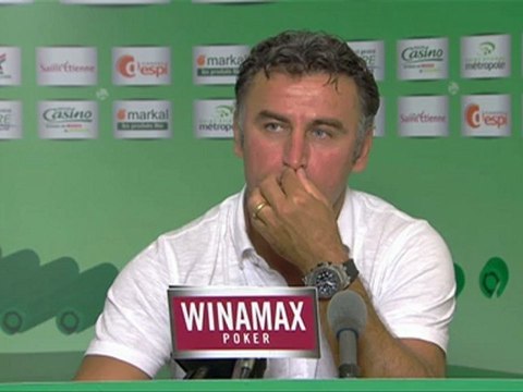 Conférence de presse AS Saint-Etienne - Stade Brestois 29 : Christophe GALTIER (ASSE) - Landry CHAUVIN (SB29) - saison 2012/2013