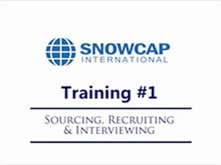 Training # 1 - Sourcing, Recruiting & Interviewing