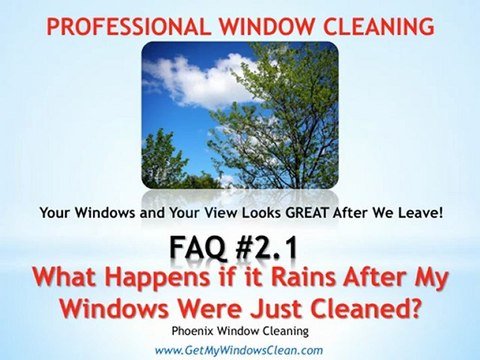 Phoenix Window Cleaning - FAQ#2.1