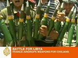 France airdrops weapons for civilians