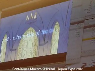 Conférence Makoto Shinkai durant Japan Expo 2012