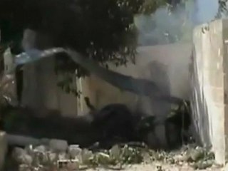 Syrian army helicopter crashes over Damascus