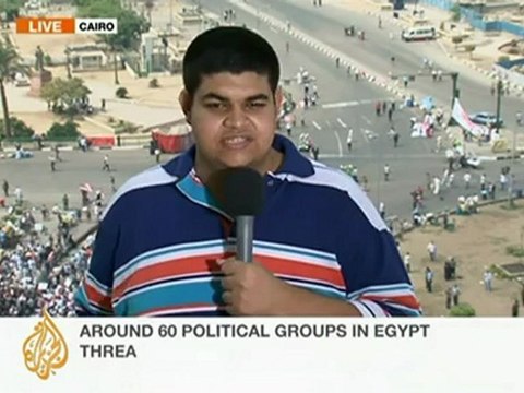 Demonstrations in Tahrir Square