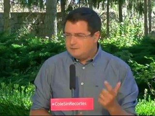 El PSOE asegura que la subida del IVA para el material escolar y la cultura "se puede evitar"