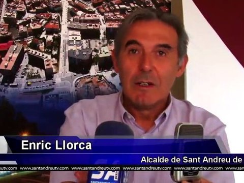 270812 Enric Llorca alcalde de Sant Andreu de la Barca parla de la Festa major 2012