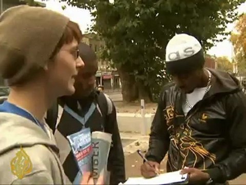 UK unemployed youths reprise Jarrow march