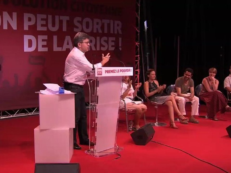 Meeting de clôture du Remue méninges 2012 du Parti de Gauche