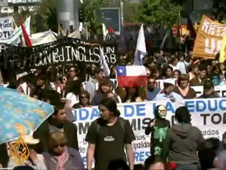 Violence puts strain on Chile student protests