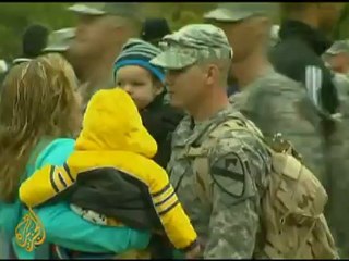 US troops welcomed home