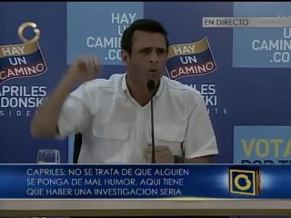 Capriles: "Esta terrible explosión no debe quedar como un evento más"