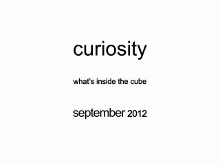 Curiosity : What's inside the cube - Trailer [HD]