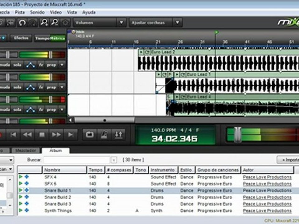 Tutorial Mixcraft 6