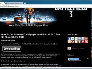 How To Download Battlefield 3 Multiplayer Head-Start Kit DLC