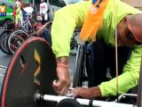 Jeux paralympiques : après l'athlé Joël Jeannot teste le handbike